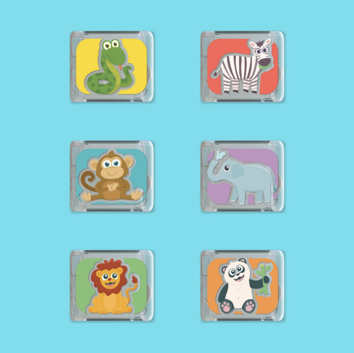 Glo Pals Zoo Light-Up Cubes 6 Pack