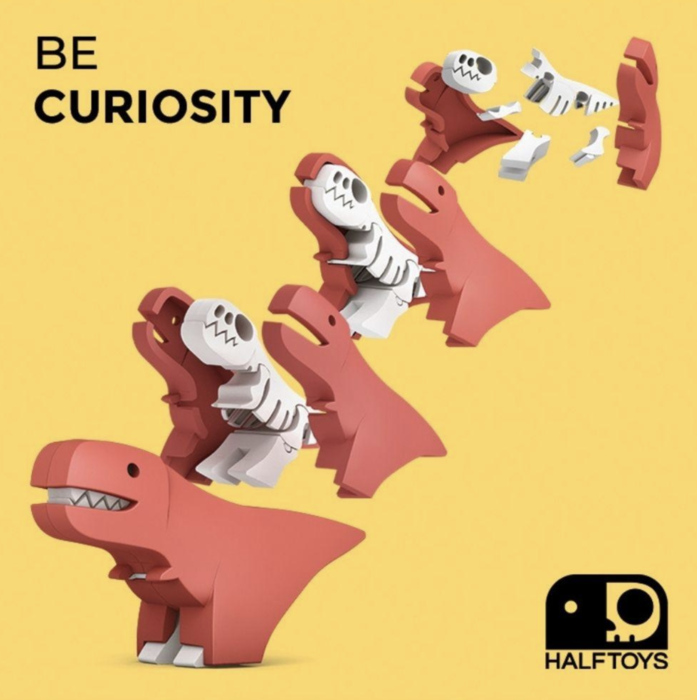Dinossauros 3D Magnéticos - Halftoys