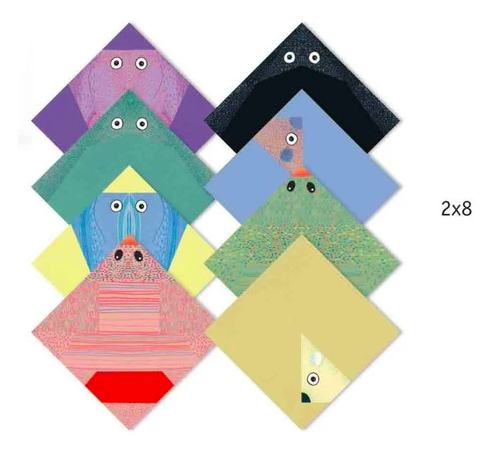 Jogo de Introdução ao Origami Animais Polares - Djeco