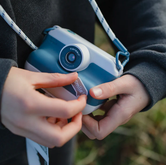 K-Print Máquina Fotográfica c/ Impressão Azul - Kidywolf