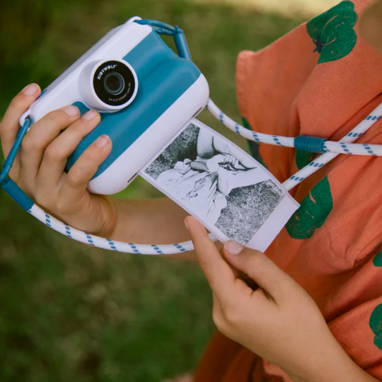 K-Print Máquina Fotográfica c/ Impressão Azul - Kidywolf