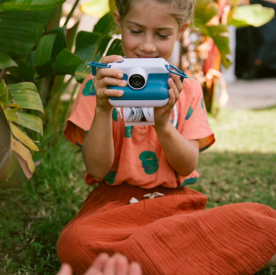 K-Print Máquina Fotográfica c/ Impressão Azul - Kidywolf