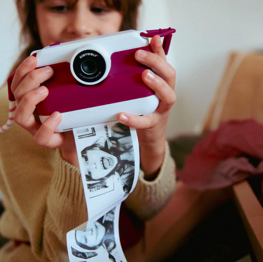 K-Print Máquina Fotográfica c/ Impressão Vermelha - Kidywolf