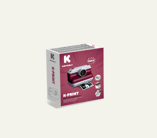 K-Print Máquina Fotográfica c/ Impressão Vermelha - Kidywolf