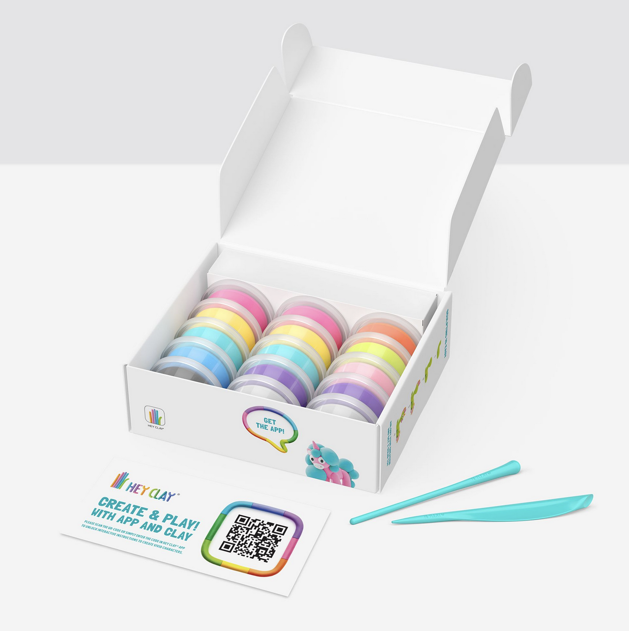 Massas de Modelar Rainbow Unicorns - Hey Clay