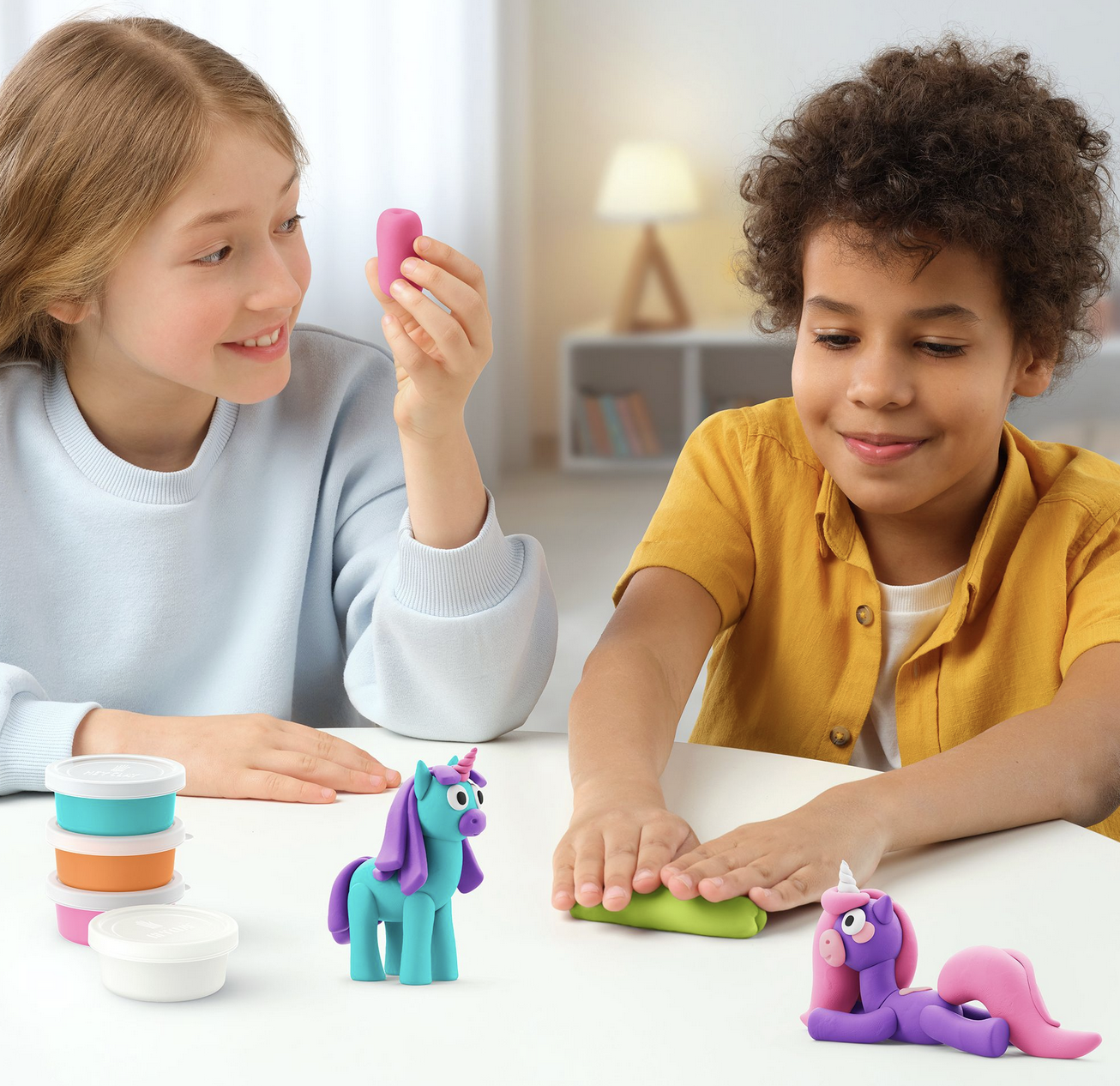 Massas de Modelar Rainbow Unicorns - Hey Clay