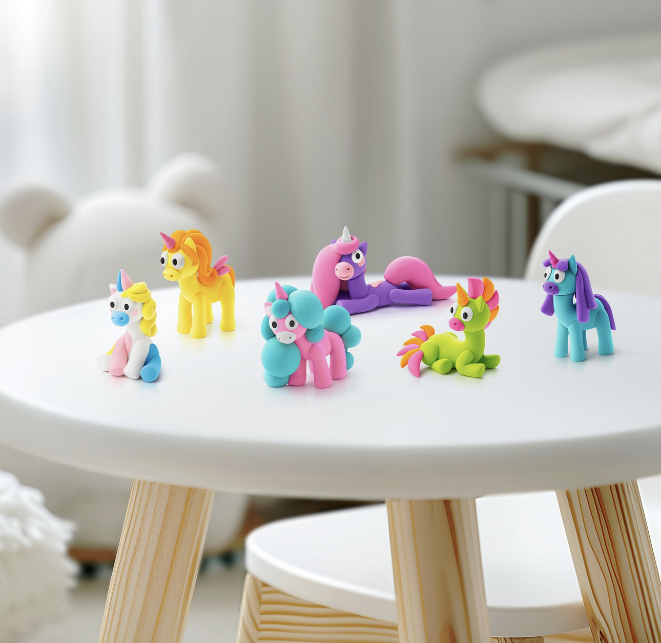 Massas de Modelar Rainbow Unicorns - Hey Clay