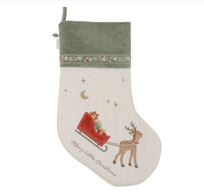 Meia de Natal XL Green Christmas - Little Dutch