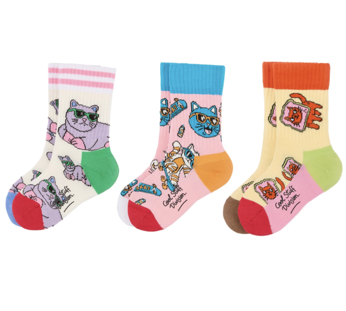 Meias Pack of Socks Cats - Hello Hossy