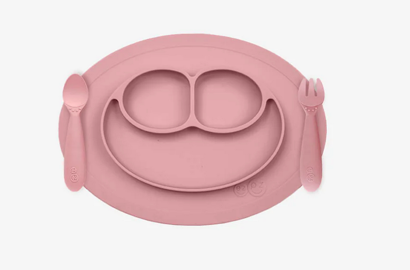 Mini Conjunto de Alimentação Rosa Nórdico - ezpz