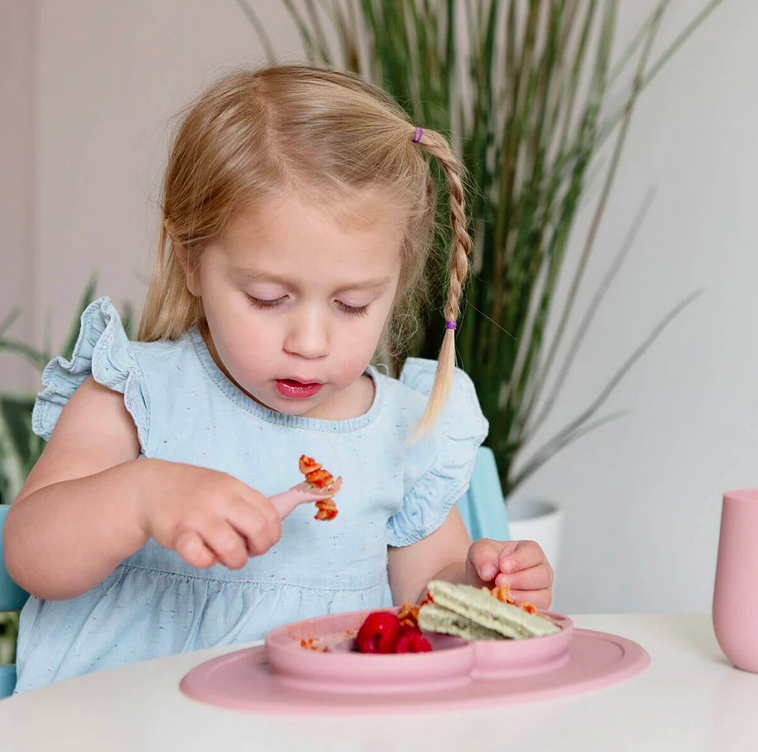 Mini Conjunto de Alimentação Rosa Nórdico - ezpz