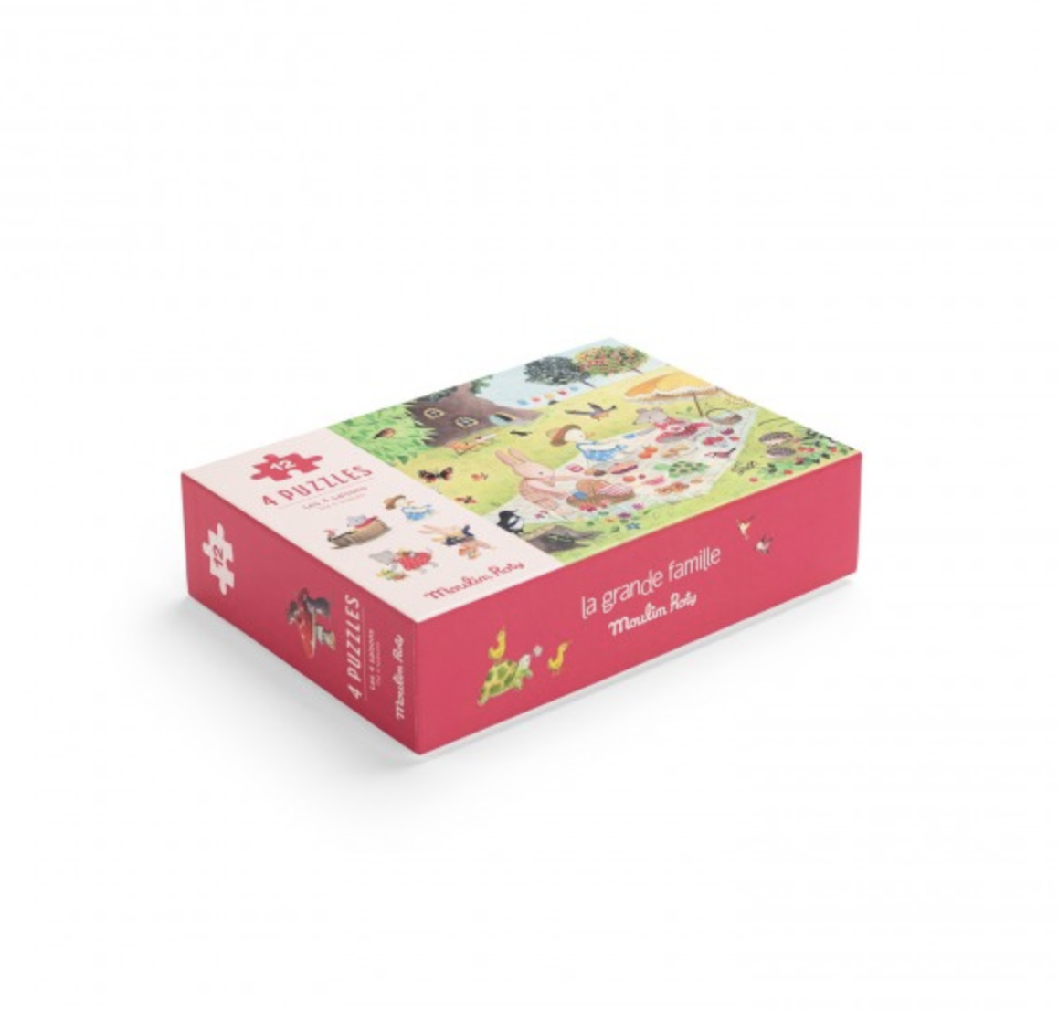 Mini Puzzles Pack 4 Estações do Ano La Grande Famille - Moulin Roty