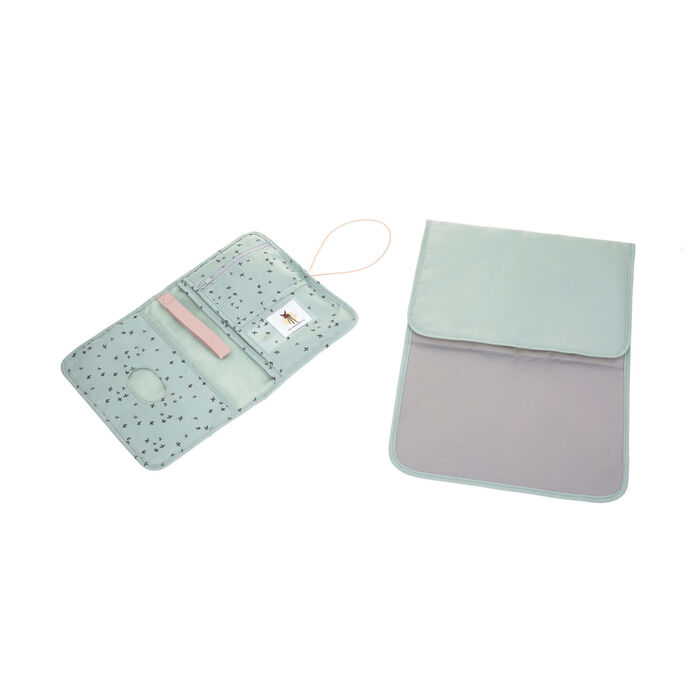 Muda-Fraldas Floral Menta