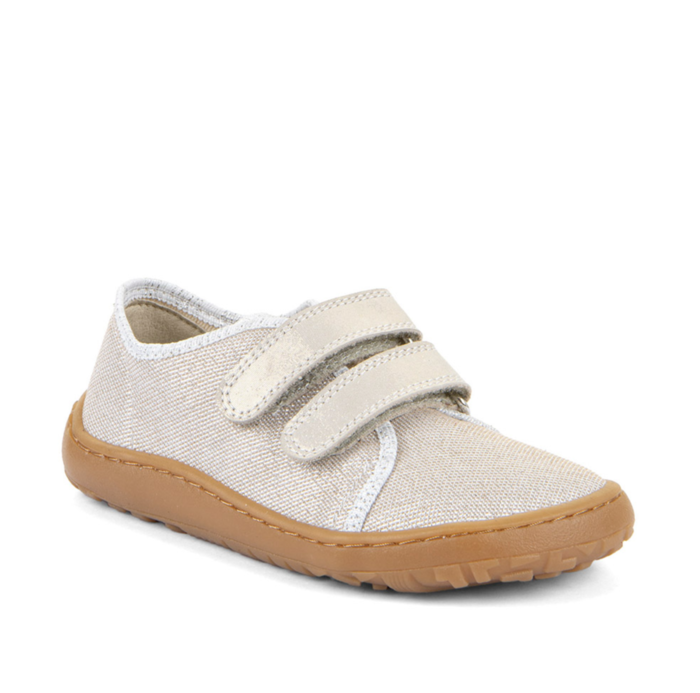 New Gold Shine Barefoot Canvas Shoes - Froddo