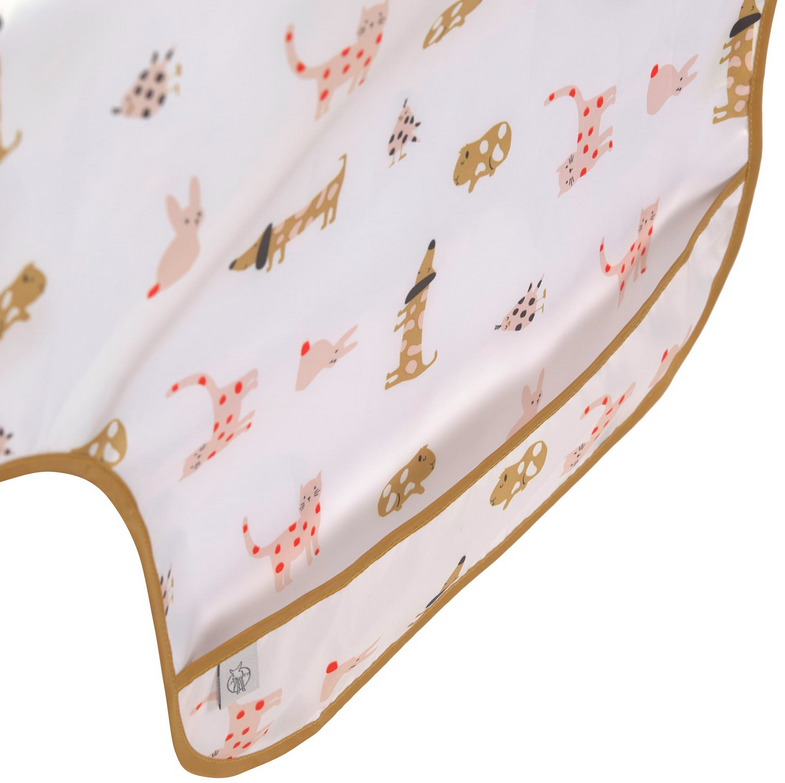 Pack de 2 Babetes com Mangas Amiguinhos Spicy Orange  - Lassig