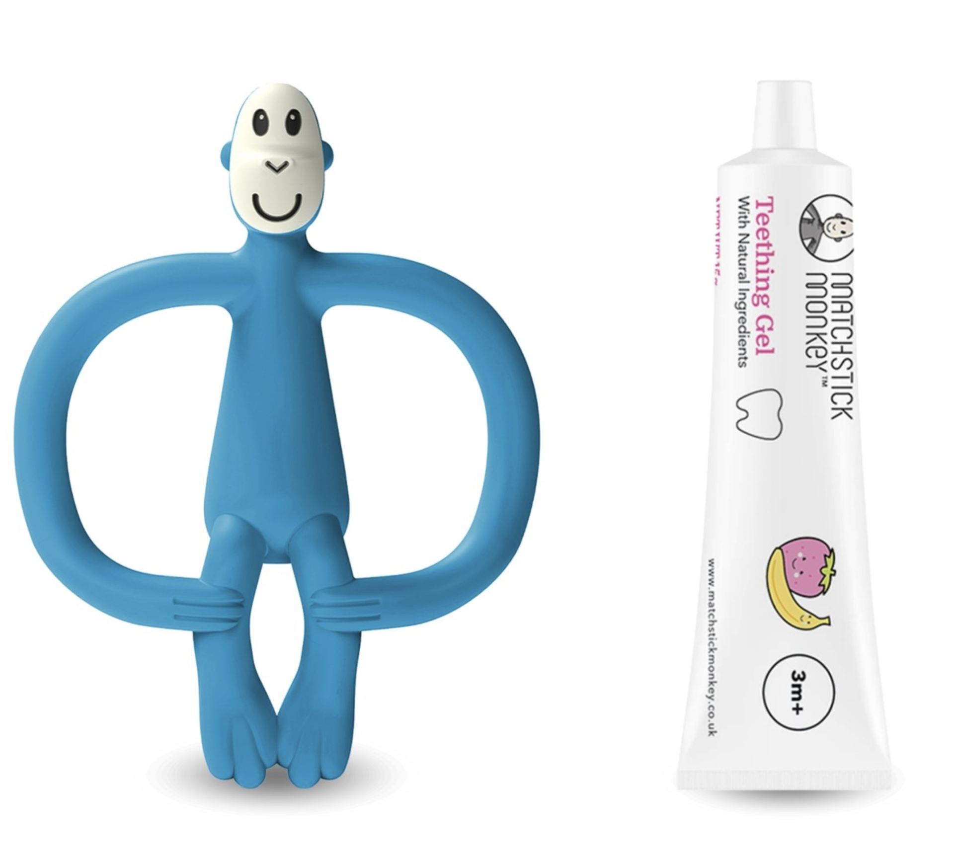 Pack Mordedor Blue e Gel Gengivas - Matchstick Monkey