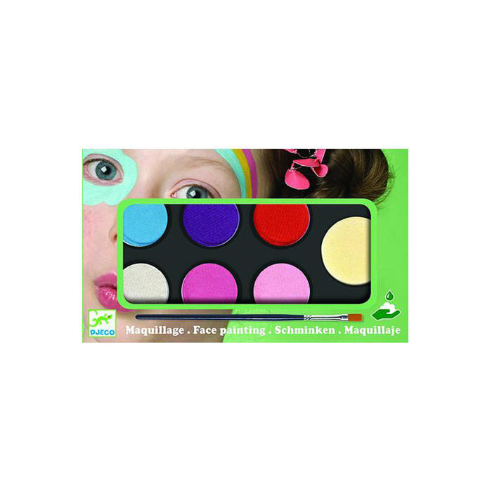 Paleta de 6 cores para Rosto, Sweet - Djeco