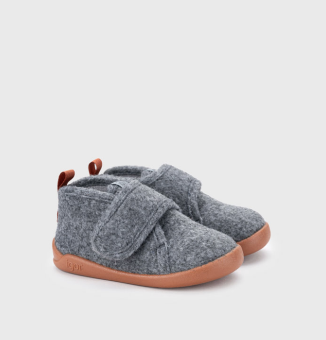 Pantufas Homie Gris / Caramelo - Igor