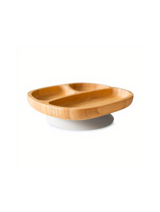 Prato de Bambu Toodler Cinza - EcoRascals