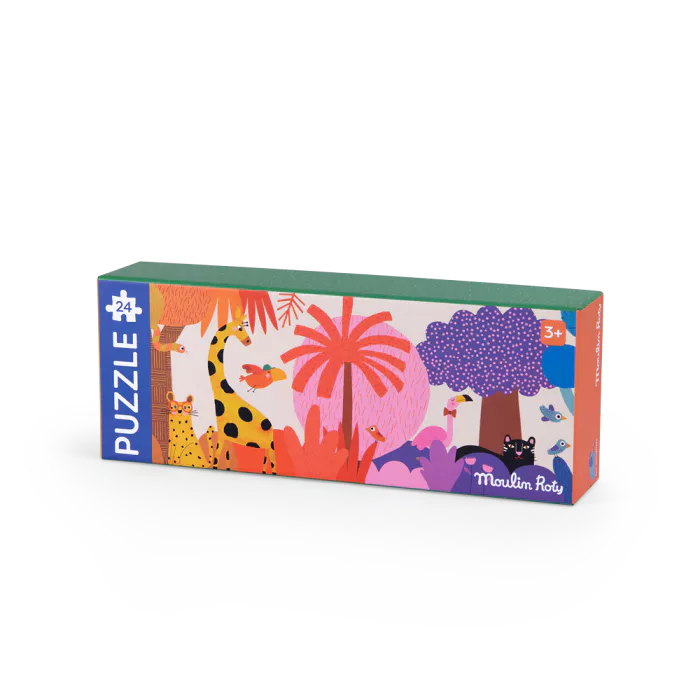 Puzzle Selva Arco-Íris Les Toupitis (24 peças) - Moulin Roty