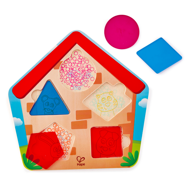Puzzle de Encaixe Quem Está Dentro de Casa? - Hape