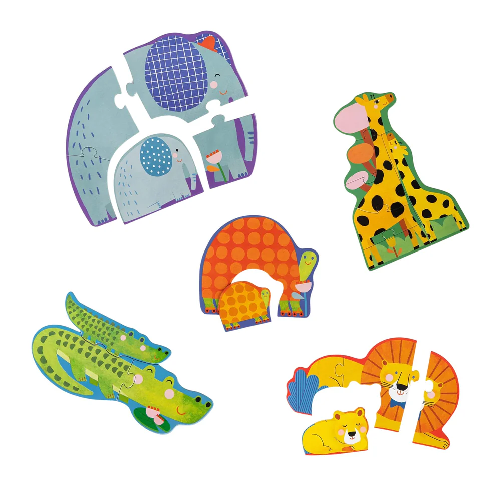 Puzzles Evolutivos de Animais Les Toupitis (20 peças) - Moulin Roty