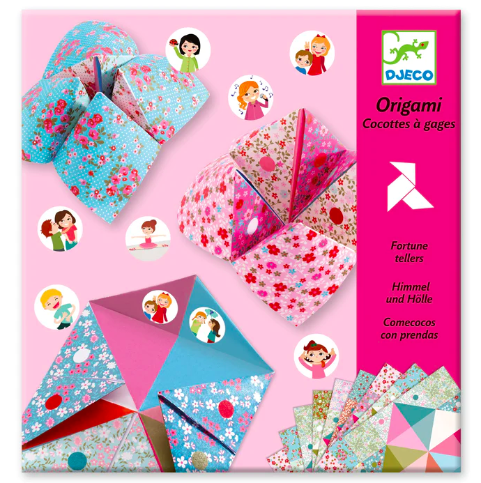 Quantos-Queres Origami com Autocolantes Flores