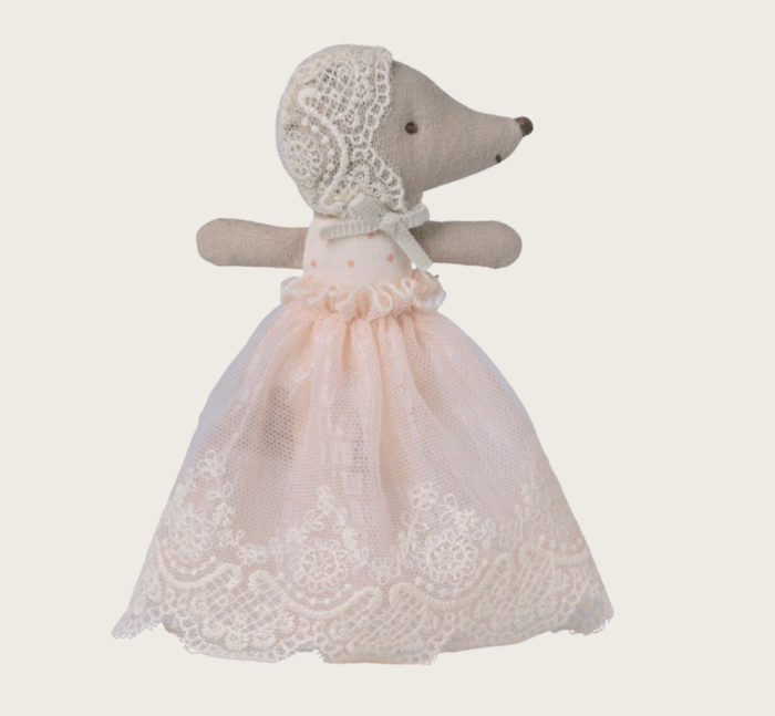 Ratinha Bebé com Roupa de Festa - Maileg