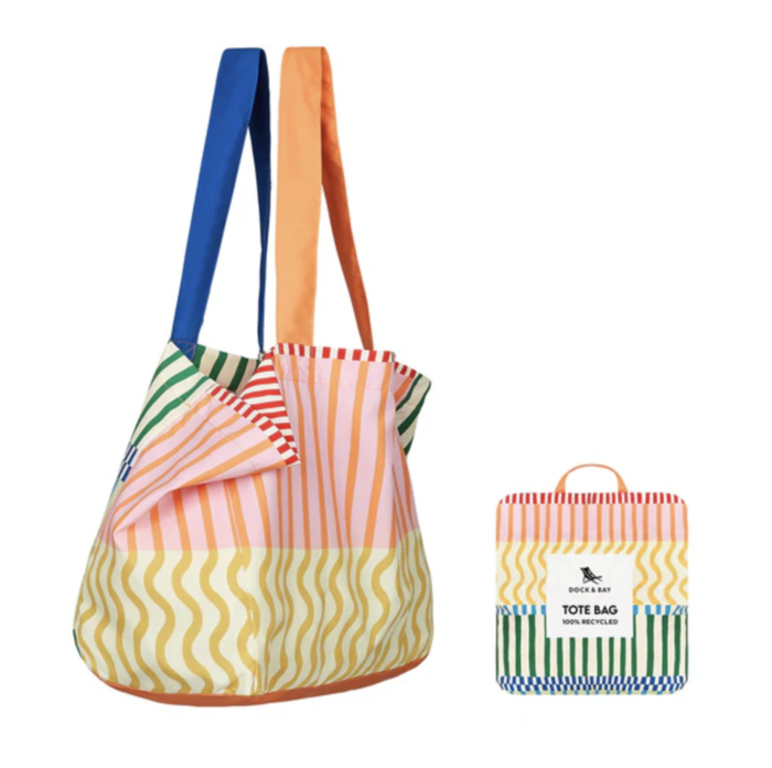Saco de Praia Stripe Up Your Life - Dock & Bay