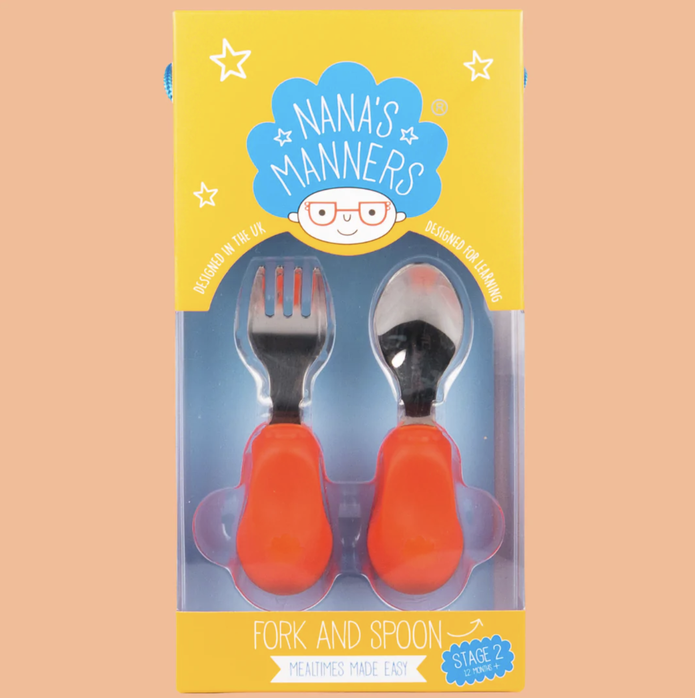 Stage 2 - Childrens Cutlery - Orange 