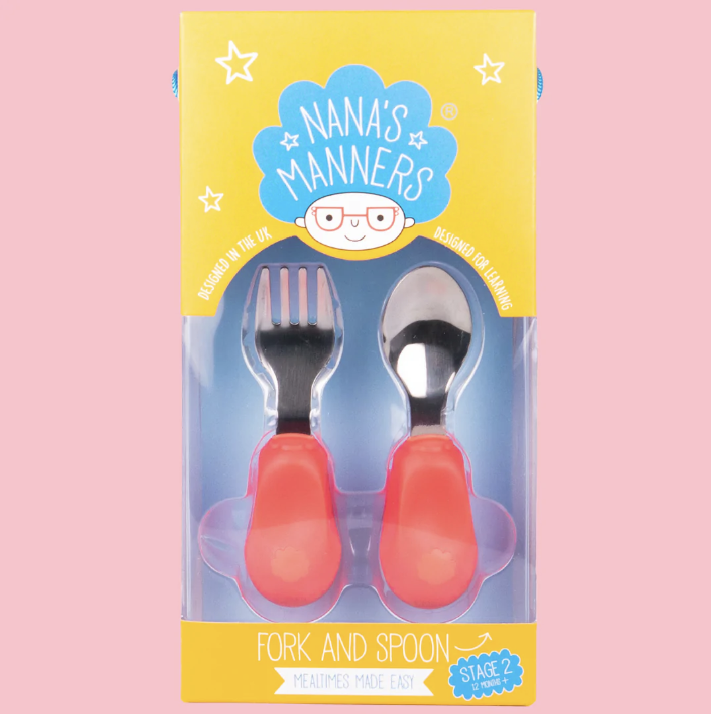 Stage 2 - Childrens Cutlery - Pink 