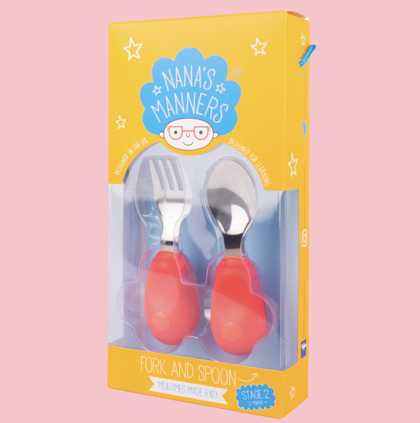 Stage 2 - Childrens Cutlery - Pink 