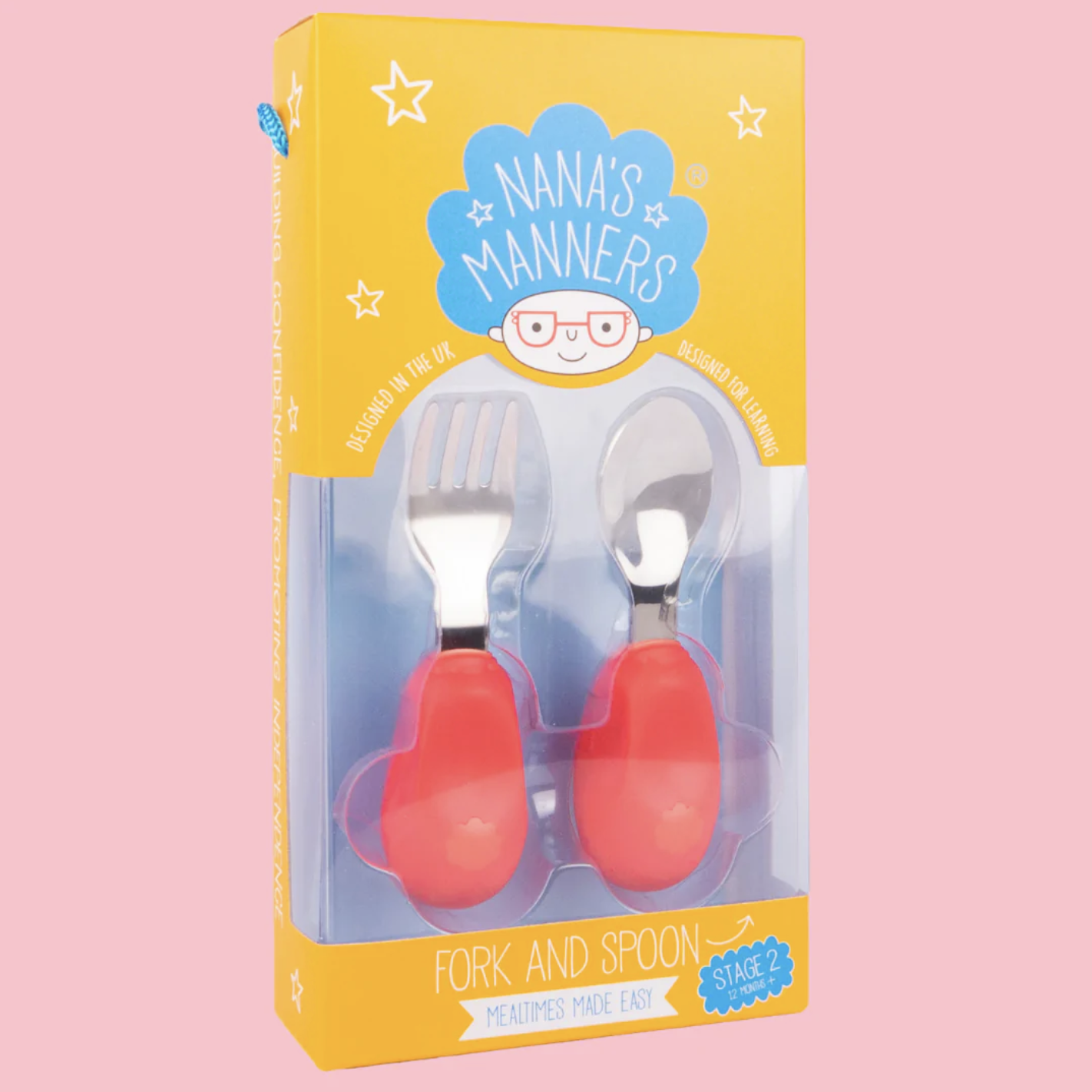 Stage 2 - Childrens Cutlery - Pink 