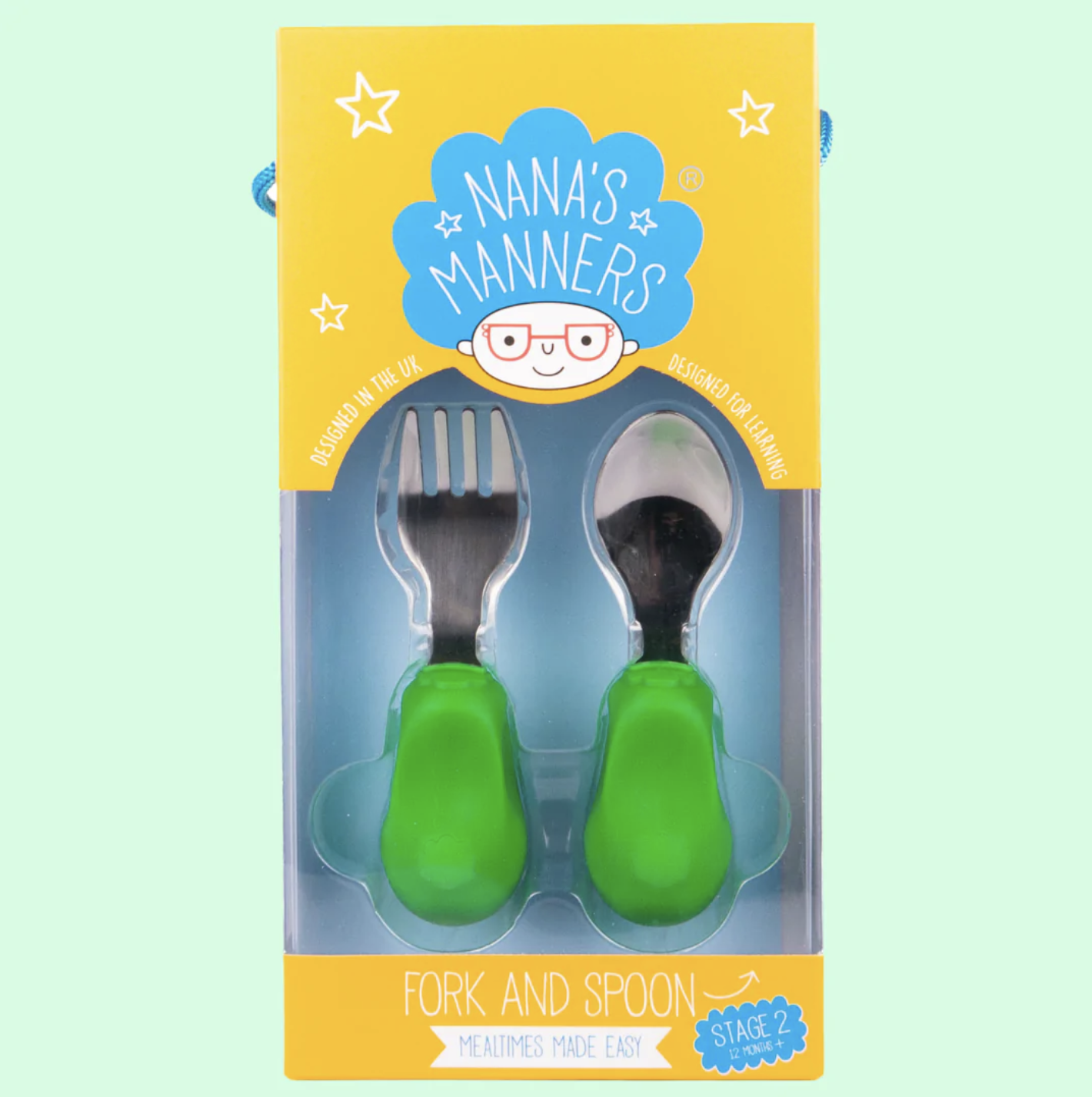 Stage 2 - Childrens Cutlery Green 
