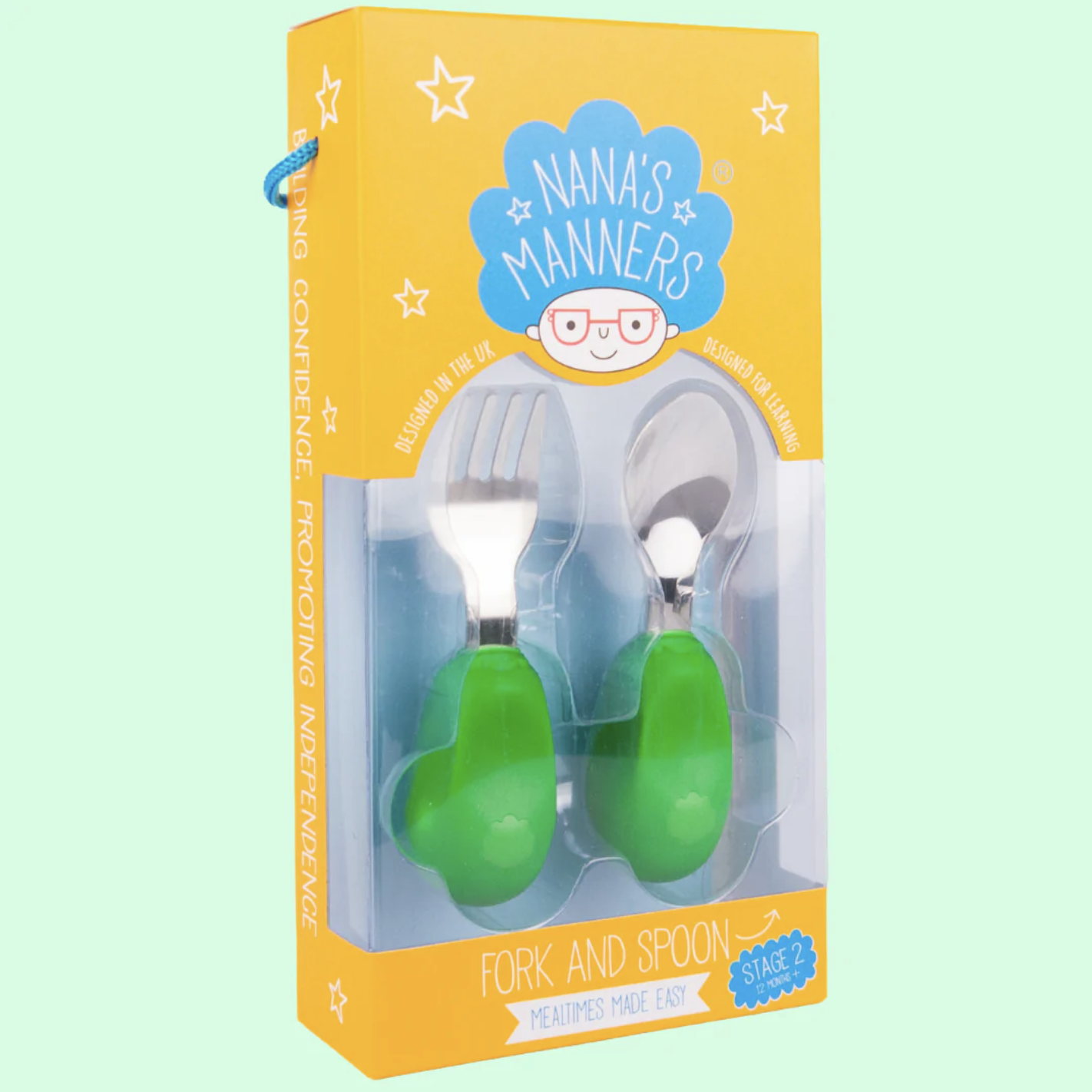 Stage 2 - Childrens Cutlery Green 