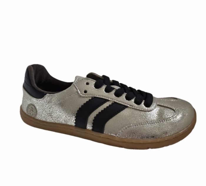 Suede Micropelle Platino/Negro - Coqueflex