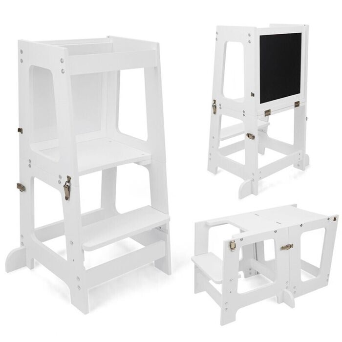 Torre de Aprendizagem 3 em 1 Branco - Montessori 509Crew 