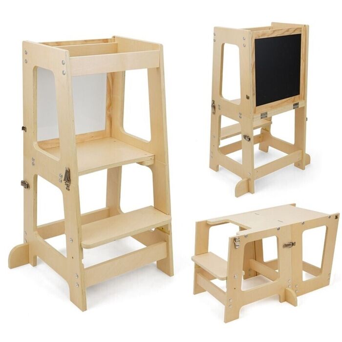  Torre de Aprendizagem 3 em 1Natural - Montessori 509Crew 