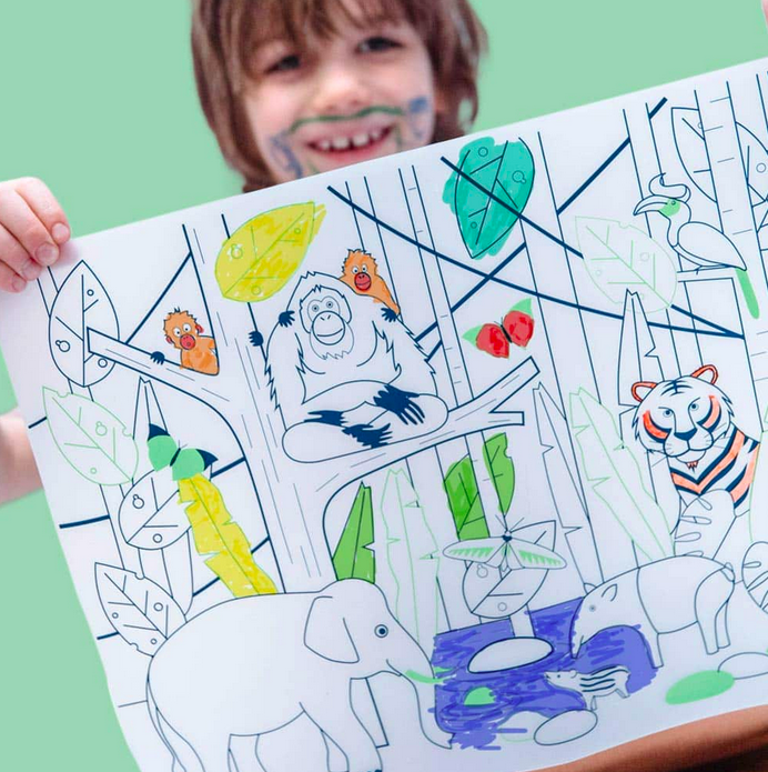 Tapete para Colorir Jungle - Super Petit 2