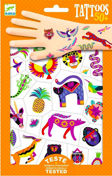 Tatuagens Beleza Selvagem com Efeito Metalizado - Djeco