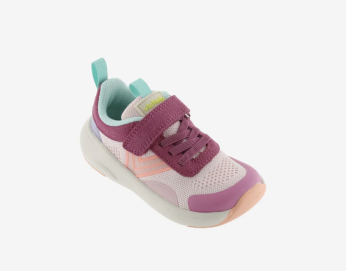 Ténis Kai Barefoot Tira Multicolorido Malha Rosa - Victoria
