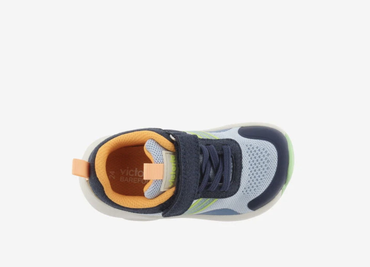 Ténis Kai Barefoot Tira Multicolorido Malha Azul - Victoria