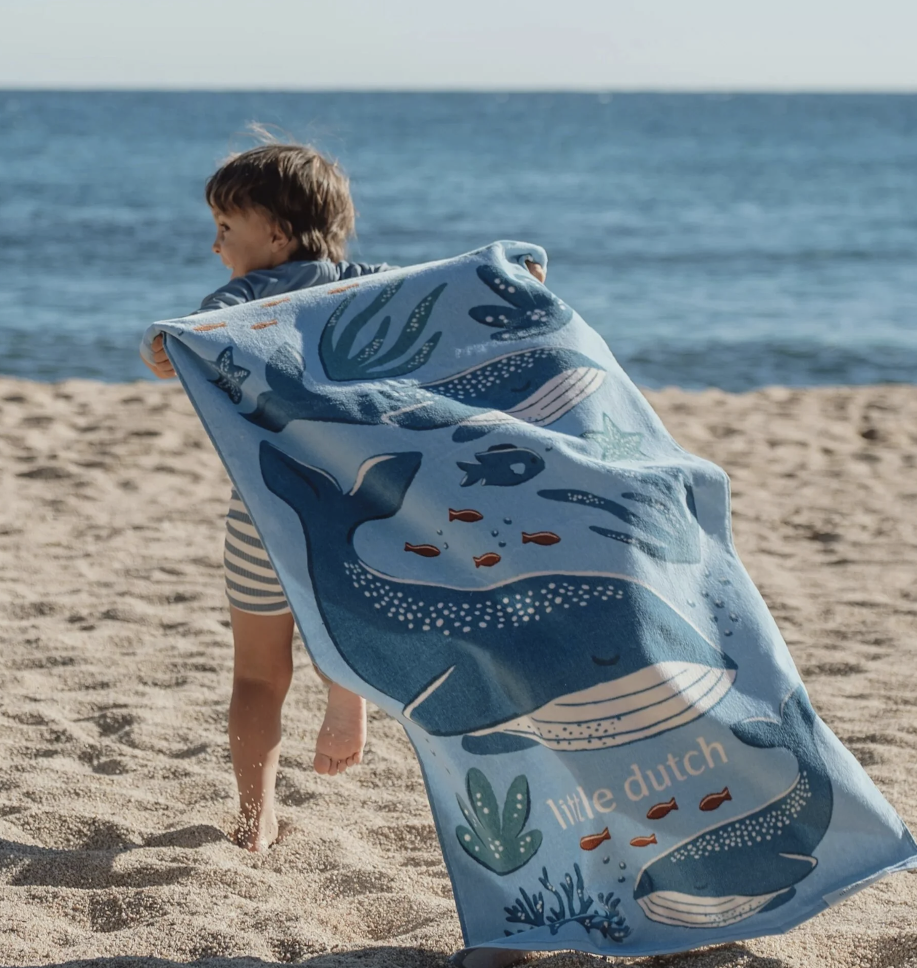 Toalha de Praia Ocean World Blue - Little Dutch