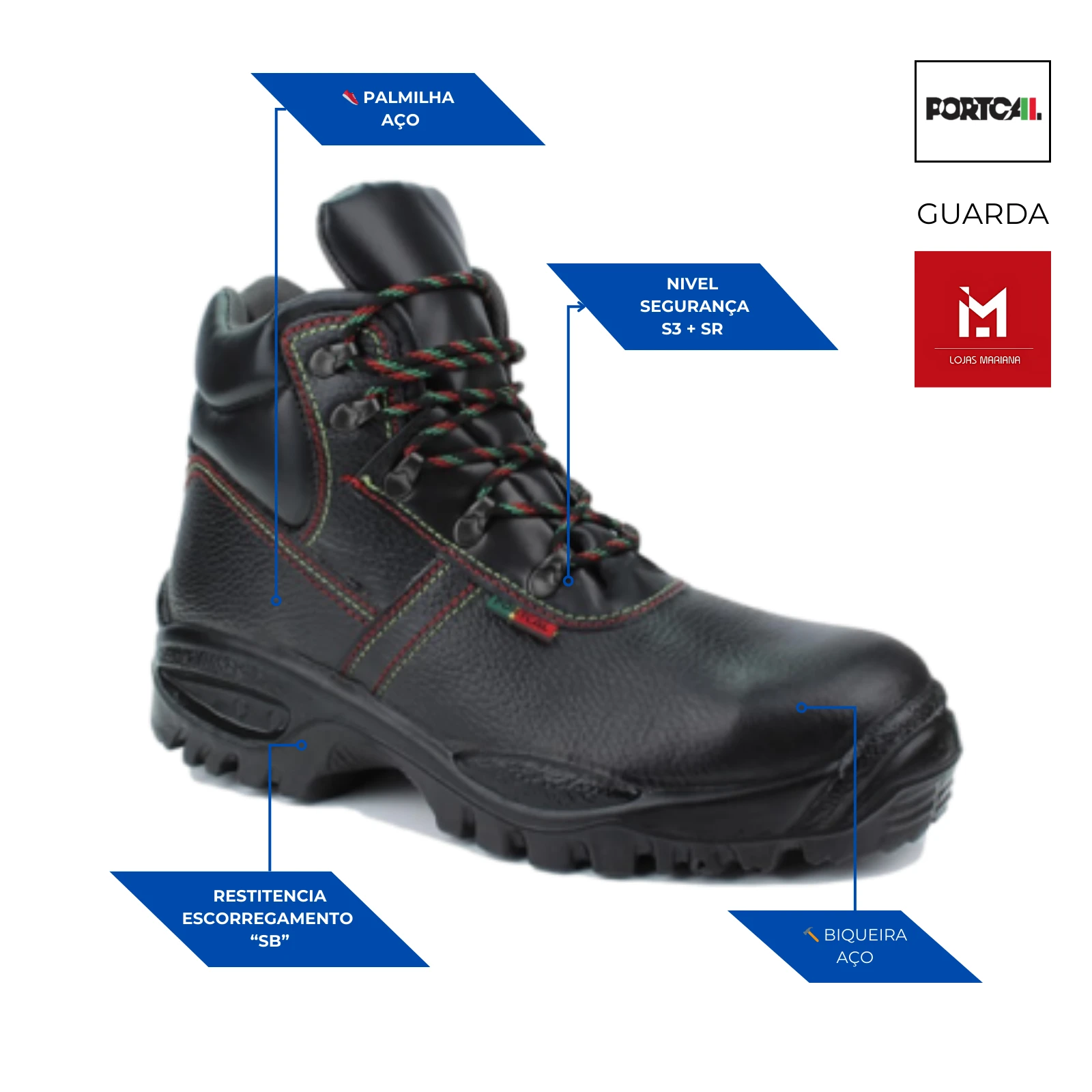 Portcal Guarda - Bota Segurança