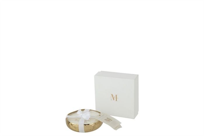 VELA PERFUMADA J-LINE METAL DOURADA 15 HORAS 