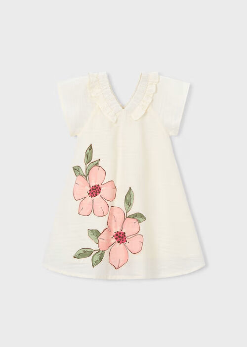 VESTIDO LINHO FLORES MAYORAL 