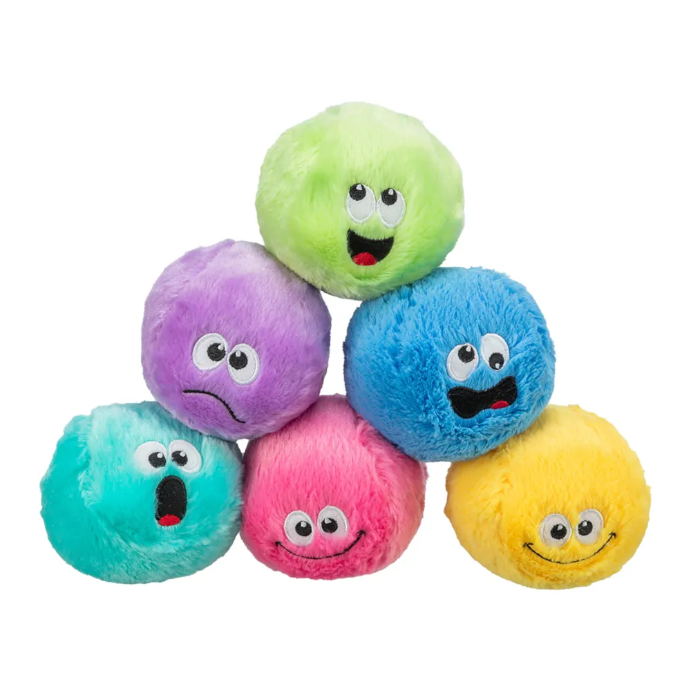 6 Bolas em Peluche com Som para Cães - Trixie