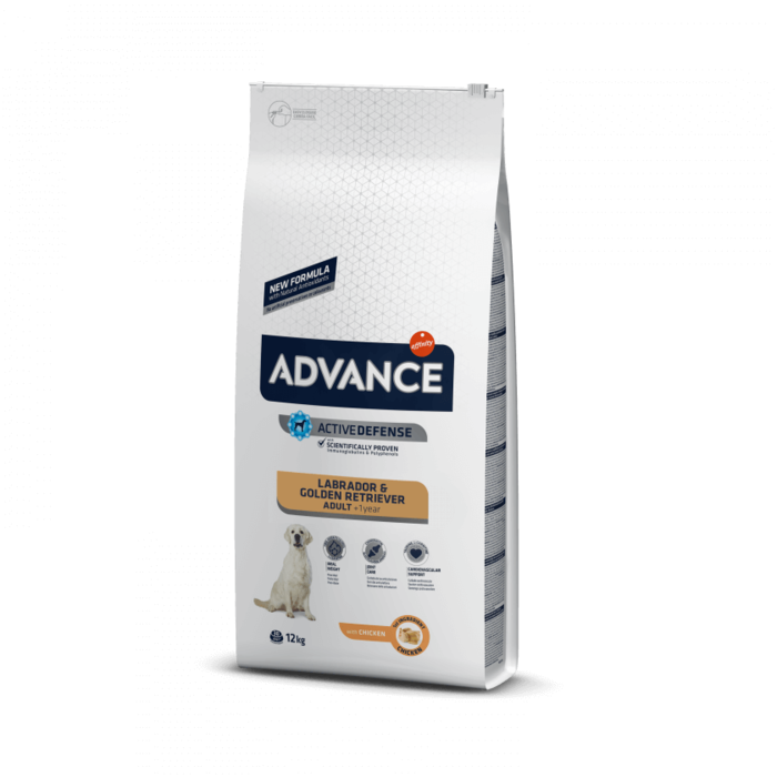 Advance Labrador e Golden Retriever Adulto - Frango e Arroz