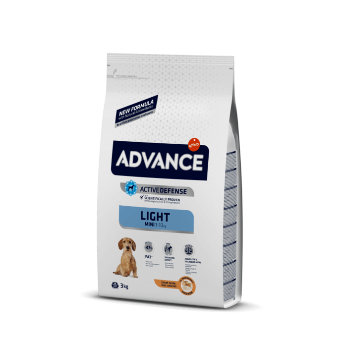Advance Light Cão Mini Adulto - Frango e Arroz