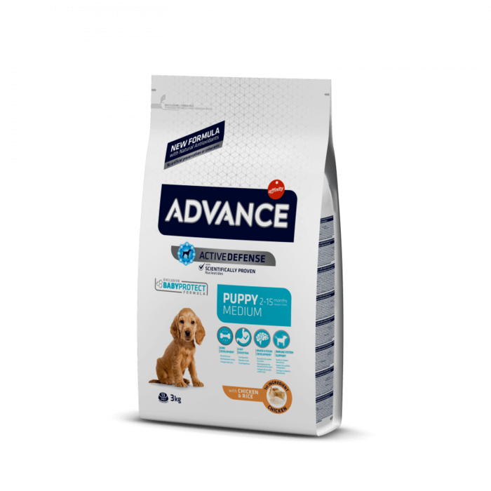 Advance Puppy Medium - Frango e Arroz